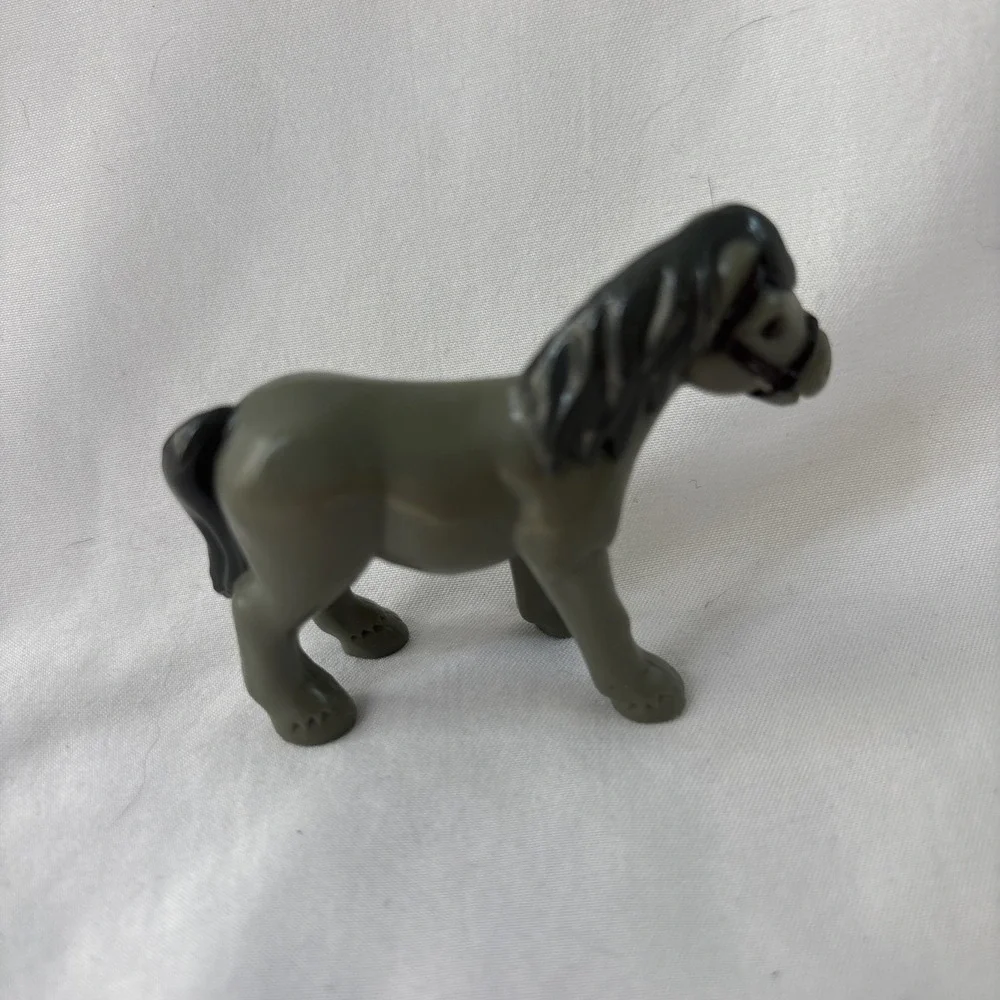 Lincoln Logs Oak Creek Lodge 857 Replacement Gray Horse‎ Animal Figure Western